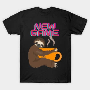 New game, pixeled sloth T-Shirt